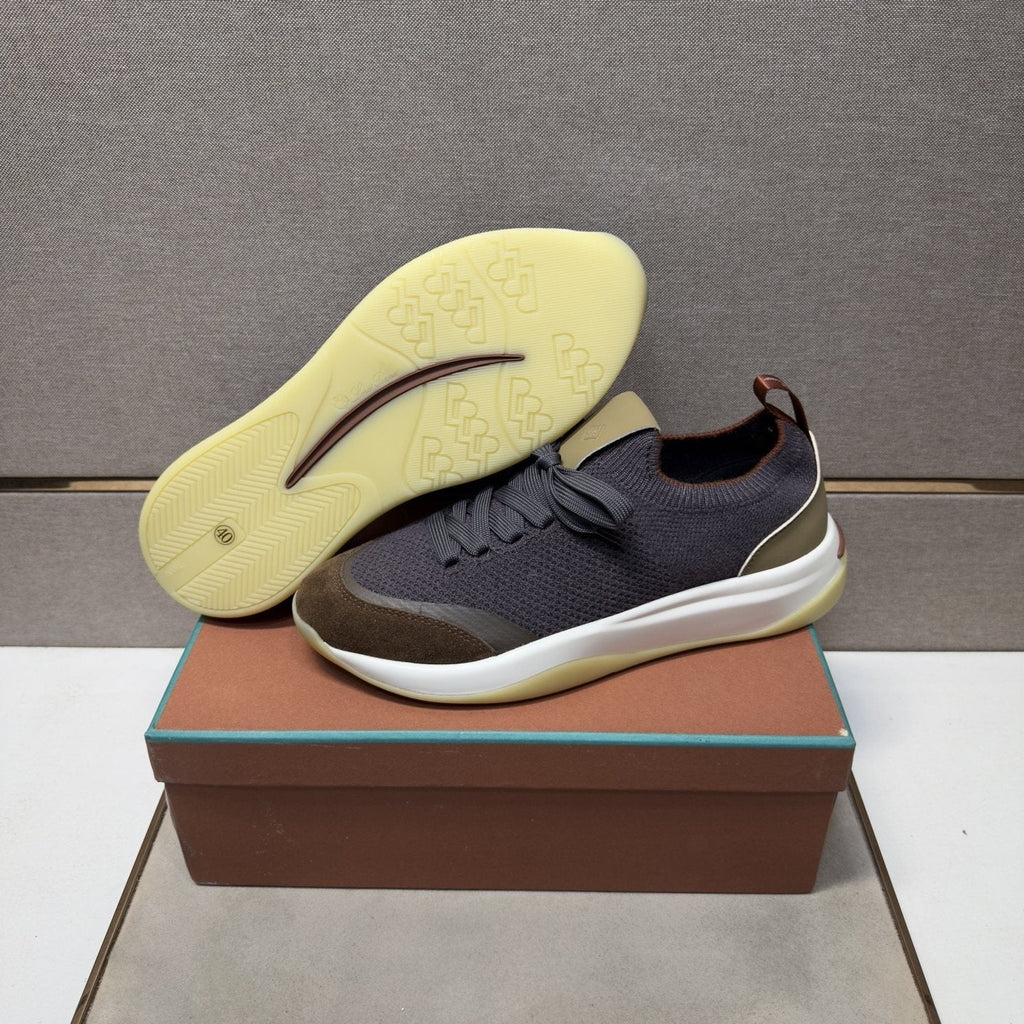 Loro Piana Mesh Low-Top Sneakers — side
