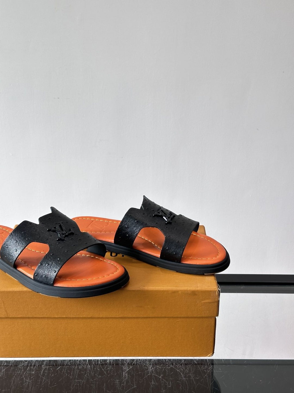 Louis Vuitton Monogram Slide Sandals — side