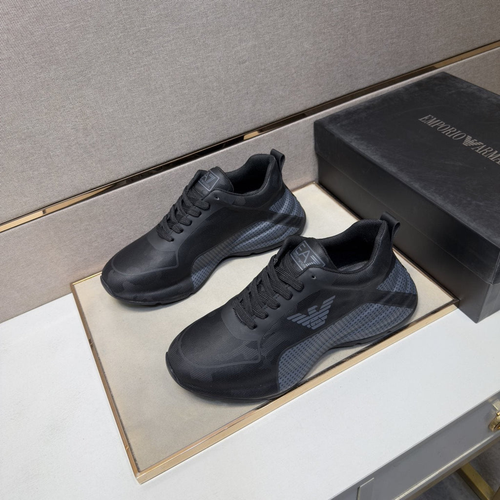 Emporio Armani Textured Panel Sneakers — side