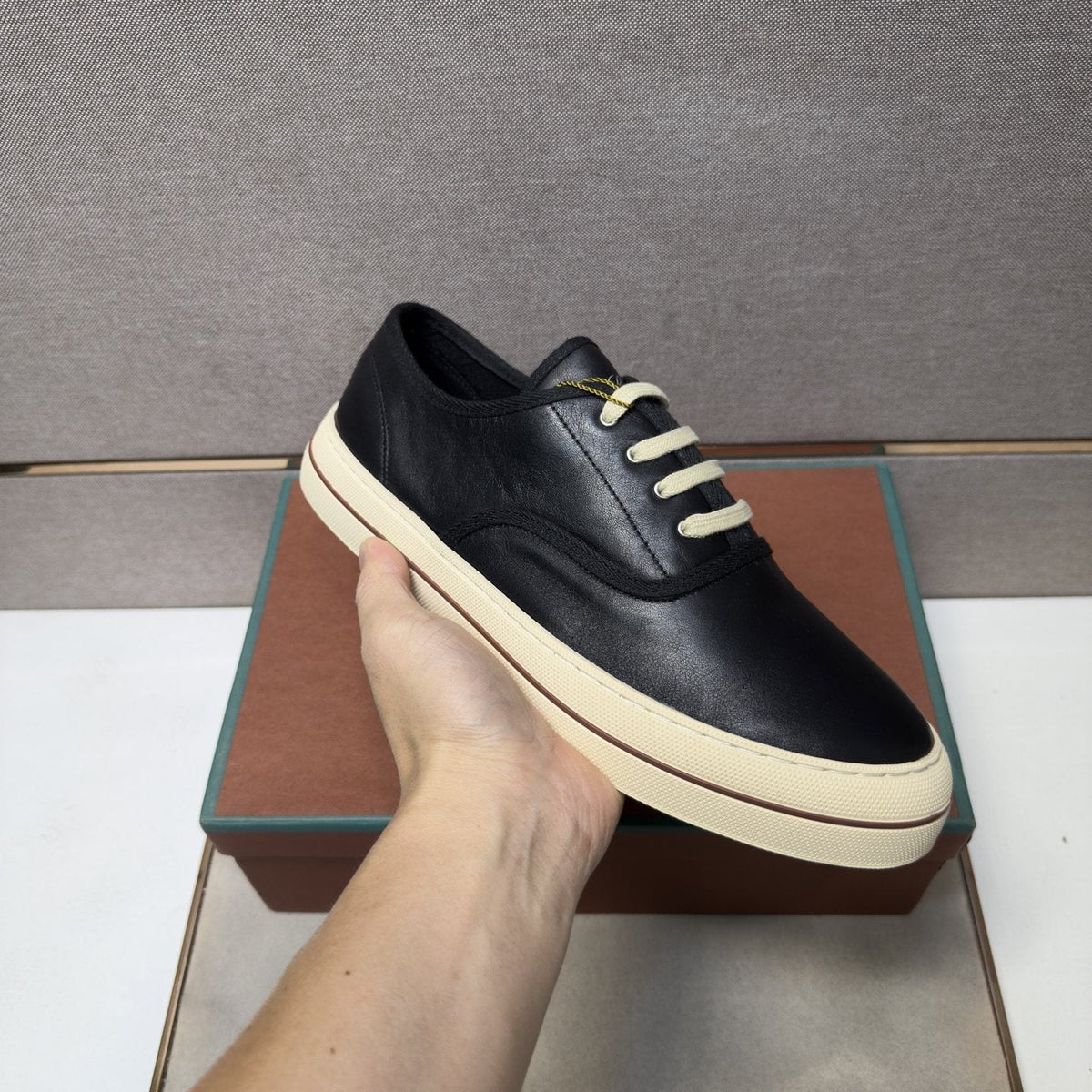 Men's Low-Top Lace-Up Sneakers — model