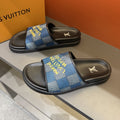 Louis Vuitton Patterned Strap Slides — hero