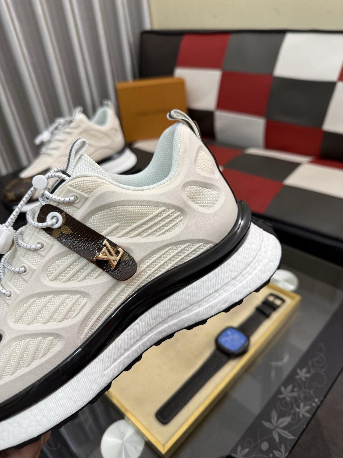 Louis Vuitton Monogram Panel Sneakers — detail