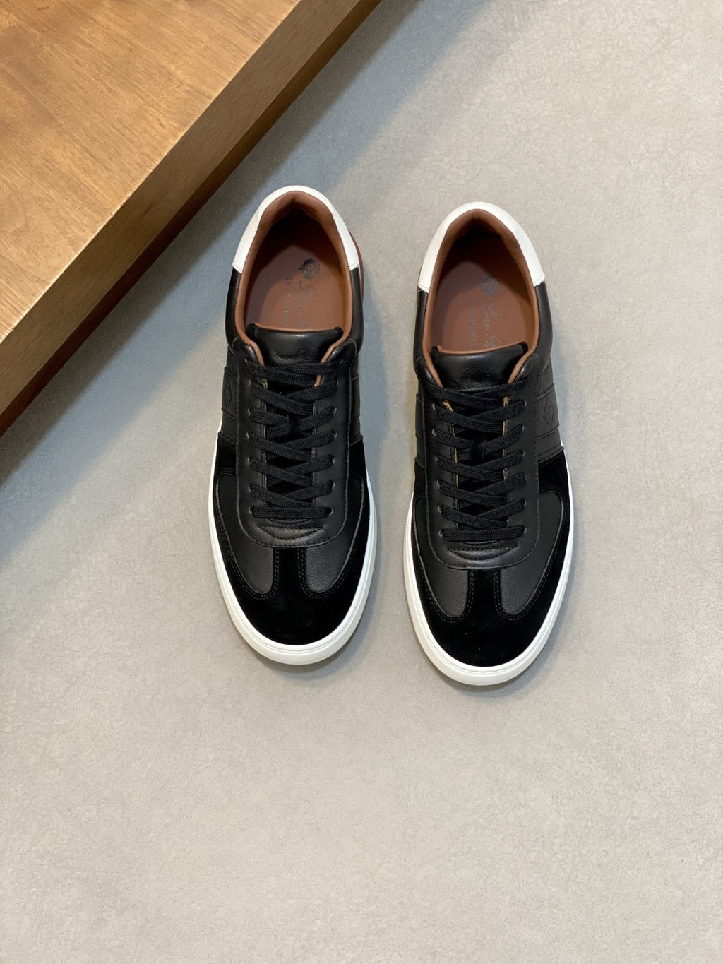 Loro Piana Paneled Low-Top Sneakers — front