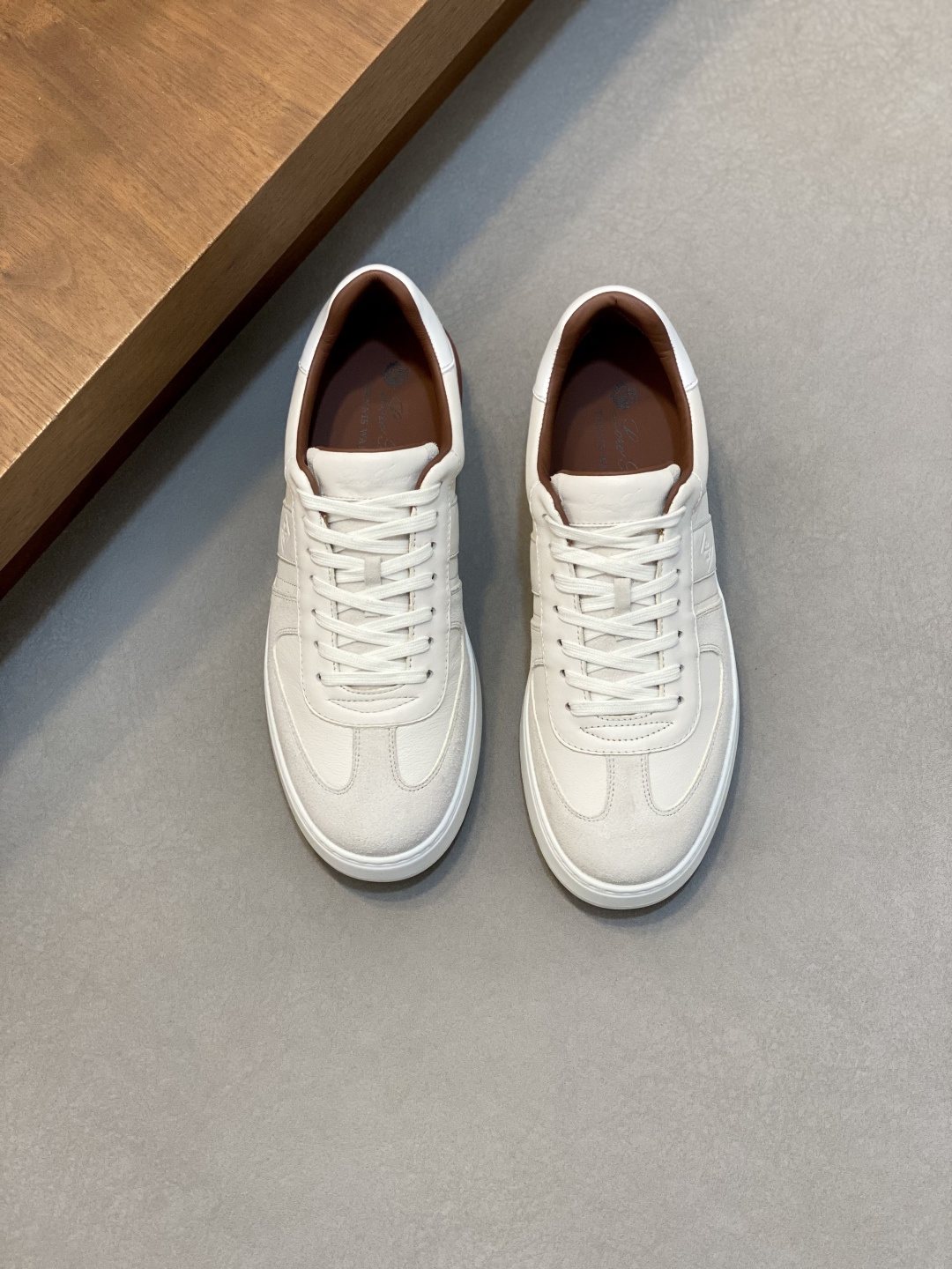 Loro Piana Paneled Low-Top Sneakers — front