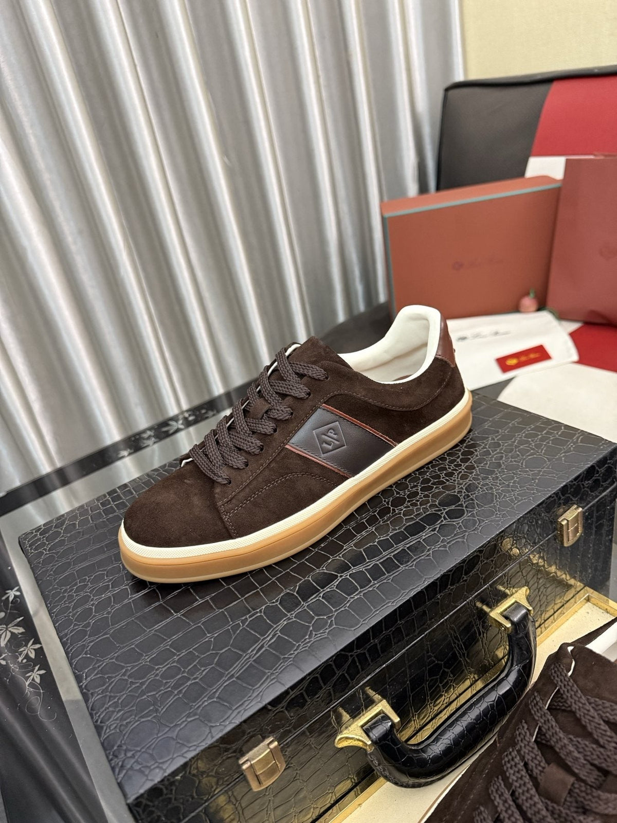 Low-Top Lace-Up Sneakers — side