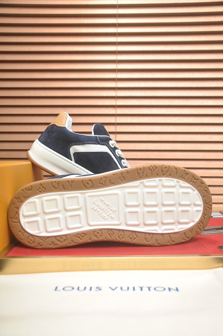 Louis Vuitton Paneled Low-Top Sneakers — back