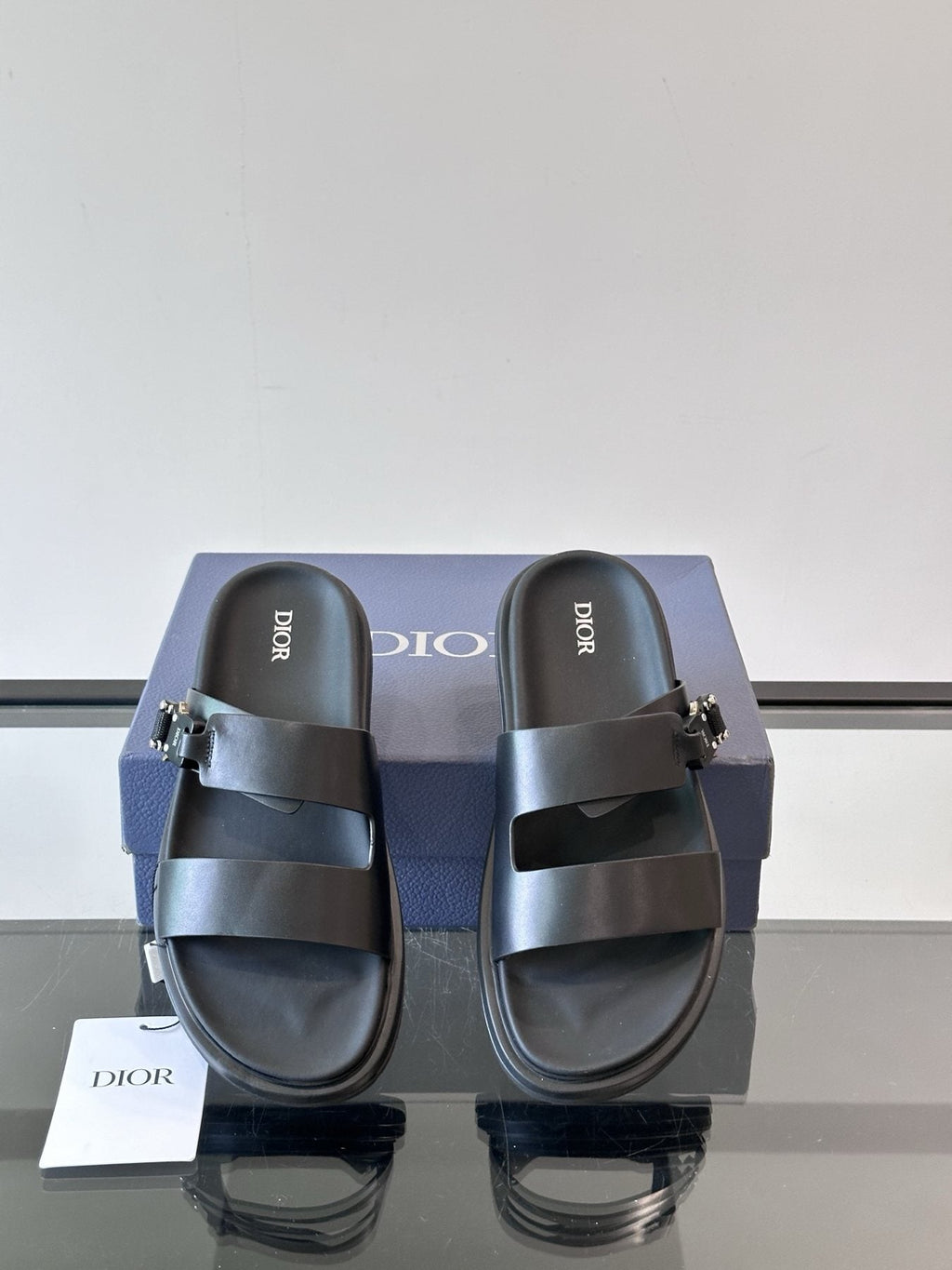 Dior Aqua Men's Slide Sandals — side