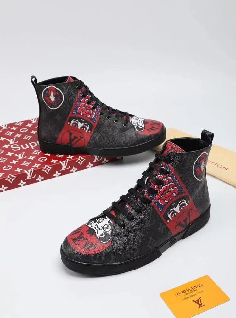Animal Graphic High-Top Sneakers — side