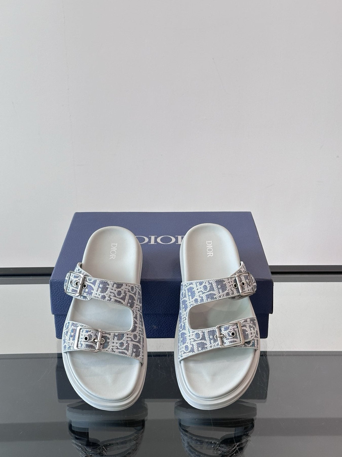 Dior Double-Strap Slide Sandals — front