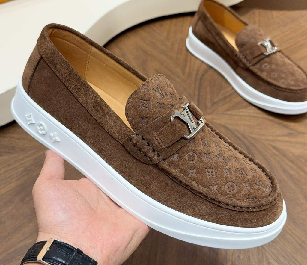 Louis Vuitton Monogram Slip-On Sneakers — front