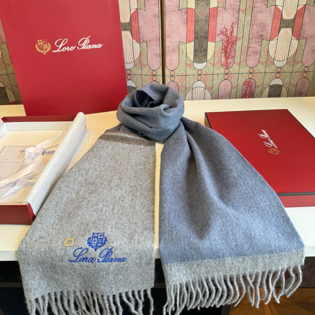 Loro Piana Reversible Fringed Scarf — front