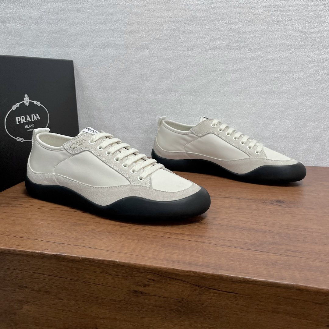 Prada Speedrock Nylon and Suede Sneakers — model