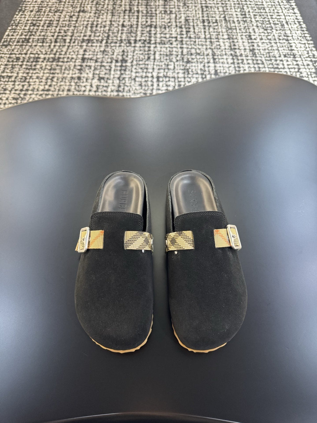 Burberry Men's Adjustable Buckle Slide Sandals — hero