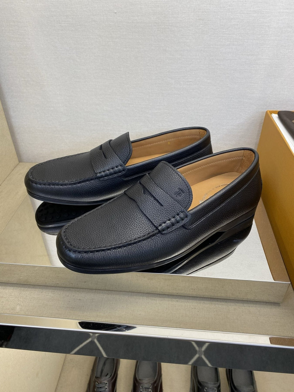 Tod's Textured Penny Loafers — side