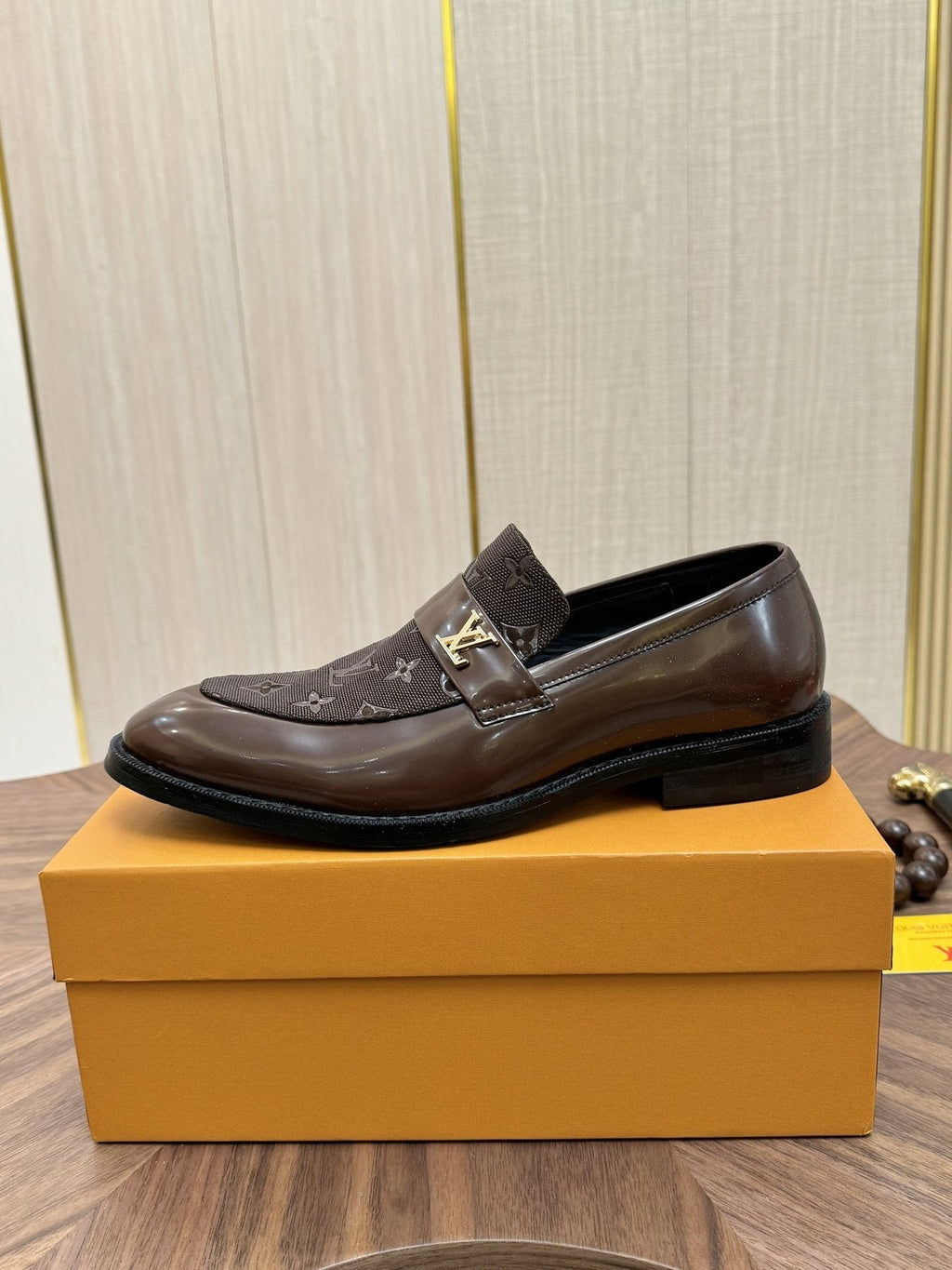 Louis Vuitton Monogram Buckle Loafers — side