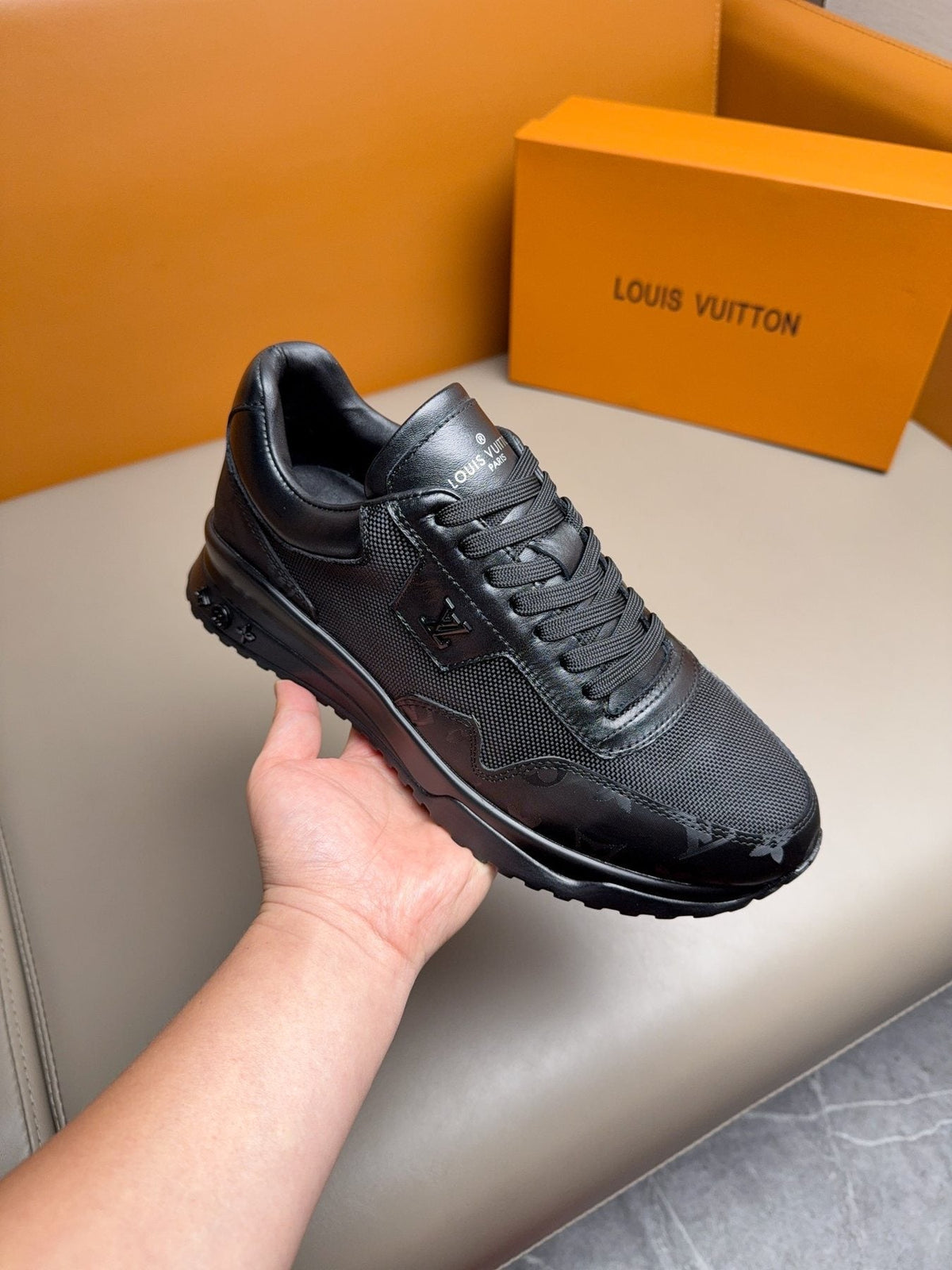 Louis Vuitton Patterned Low-Top Sneakers — side