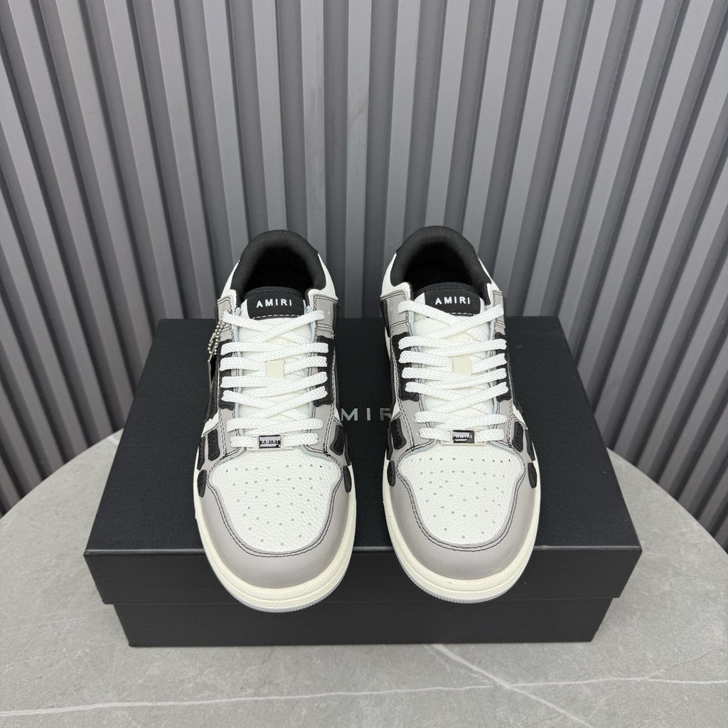 AMIRI Mint Green Paneled Low-Top Sneakers — front