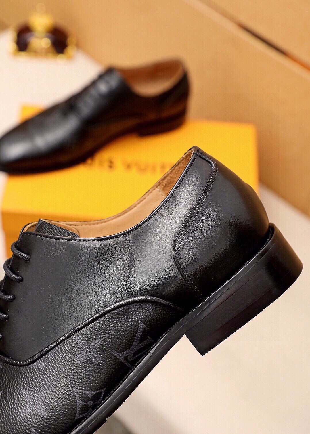Louis Vuitton Monogram Lace-Up Dress Shoes — side