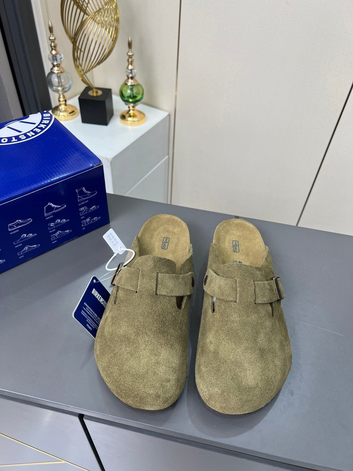 Birkenstock Closed-Toe Buckle Clogs — front