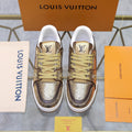 Louis Vuitton Metallic Crackle Low-Top Sneakers — hero