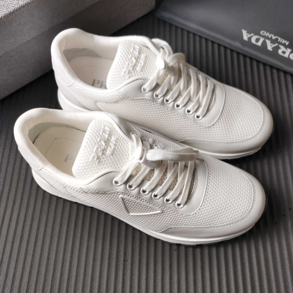 Prada Mesh Low-Top Sneakers — front