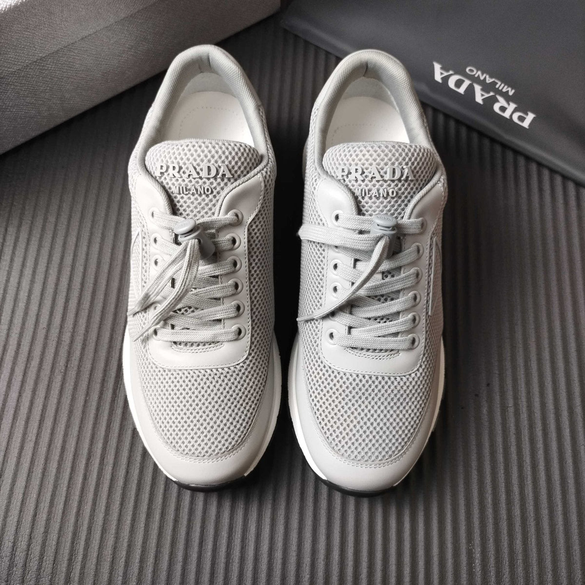 Prada Mesh Low-Top Sneakers — front