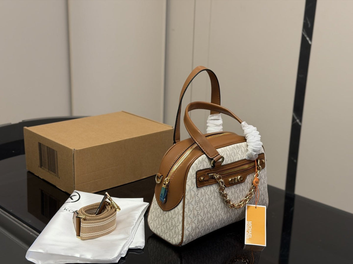 Michael Kors Chain-Accent Pillow Bag — front