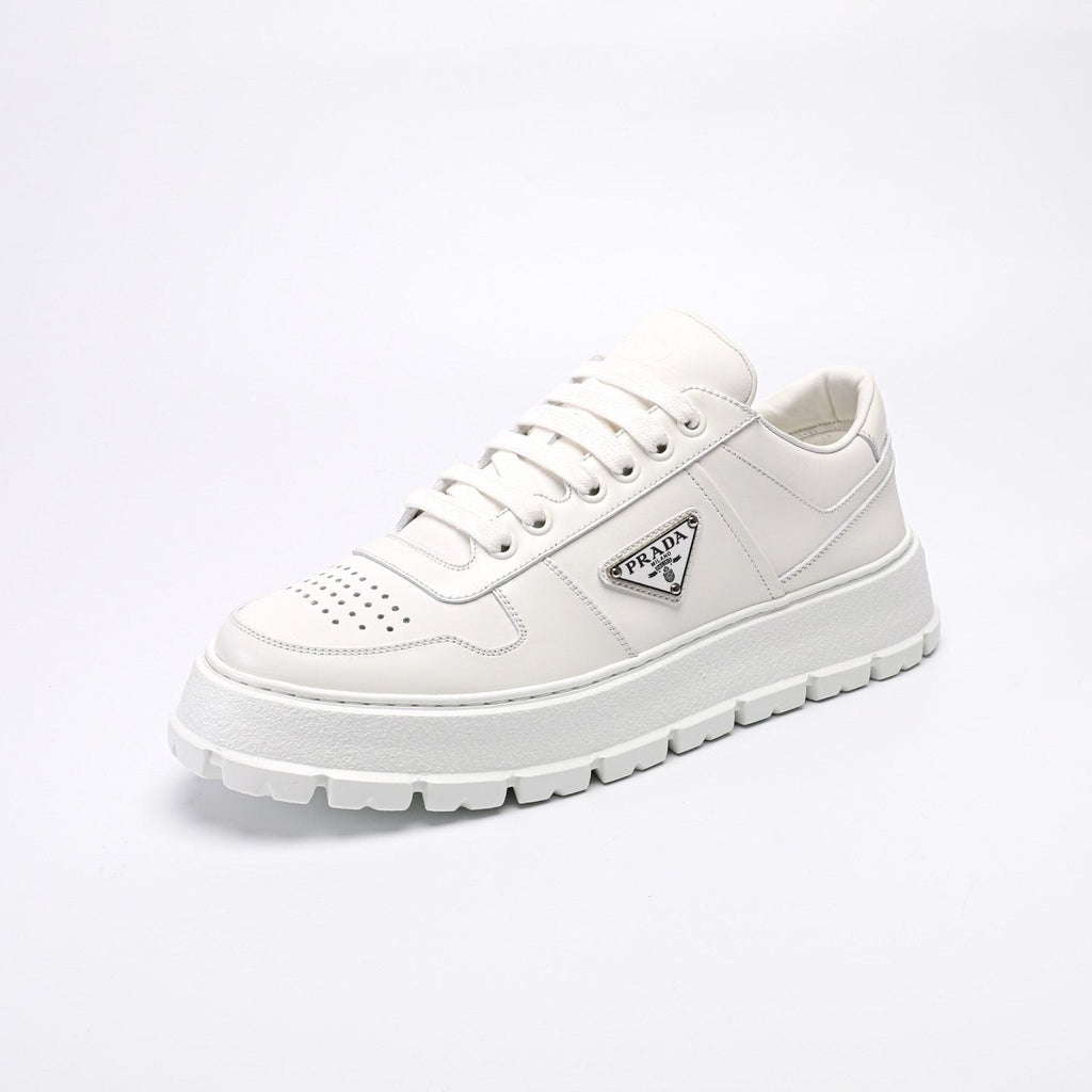 PRADA Triangle Plaque Low-Top Sneakers — front