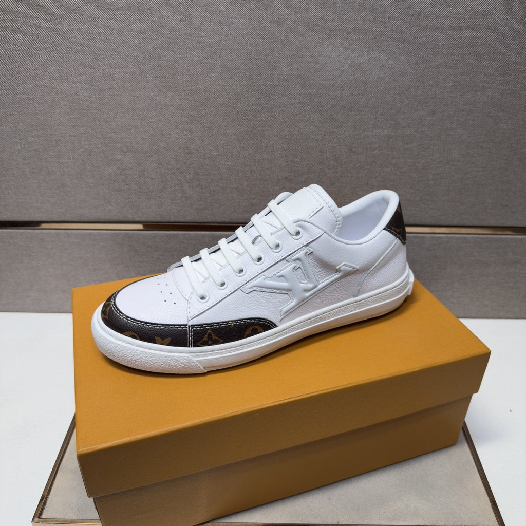 Louis Vuitton Monogram Accent Low-Top Sneakers — model