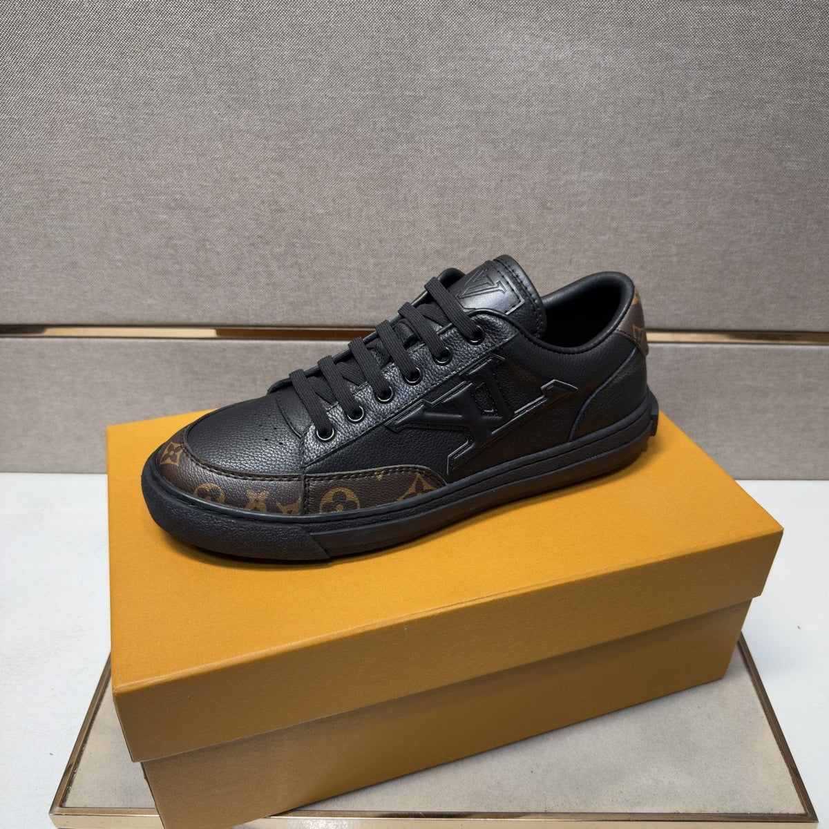 Louis Vuitton Monogram Accent Low-Top Sneakers — side