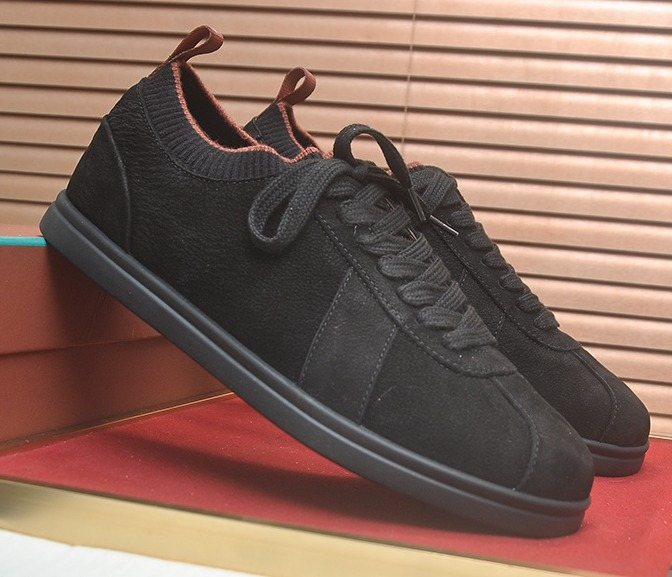 Loro Piana Low-Top Lace-Up Sneakers — front