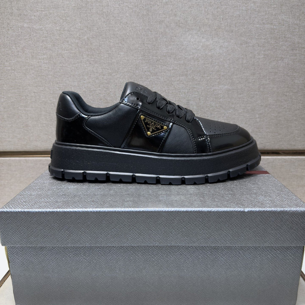 Prada Paneled Low-Top Sneakers — side
