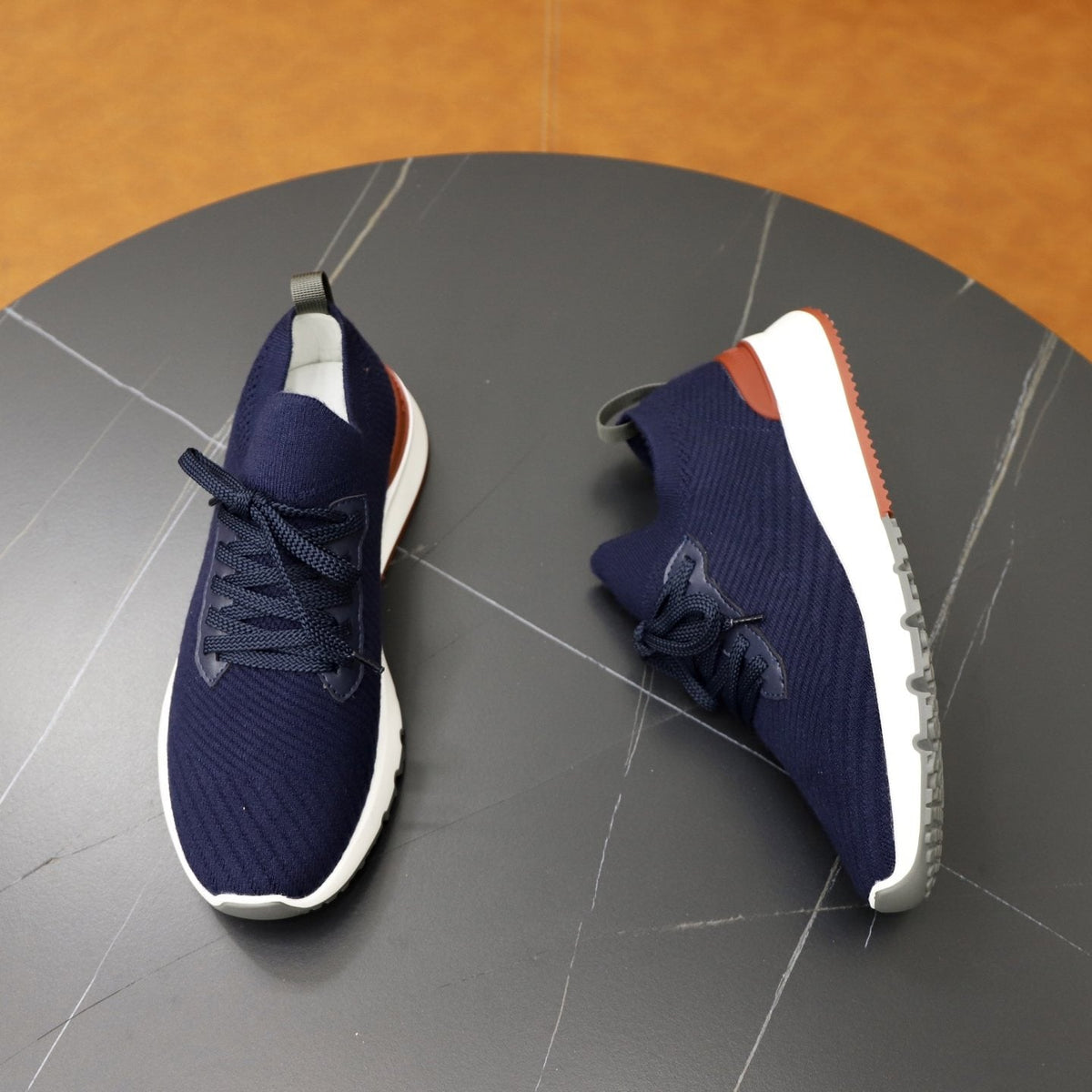 Brunello Cucinelli Textured Low-Top Sneakers — side