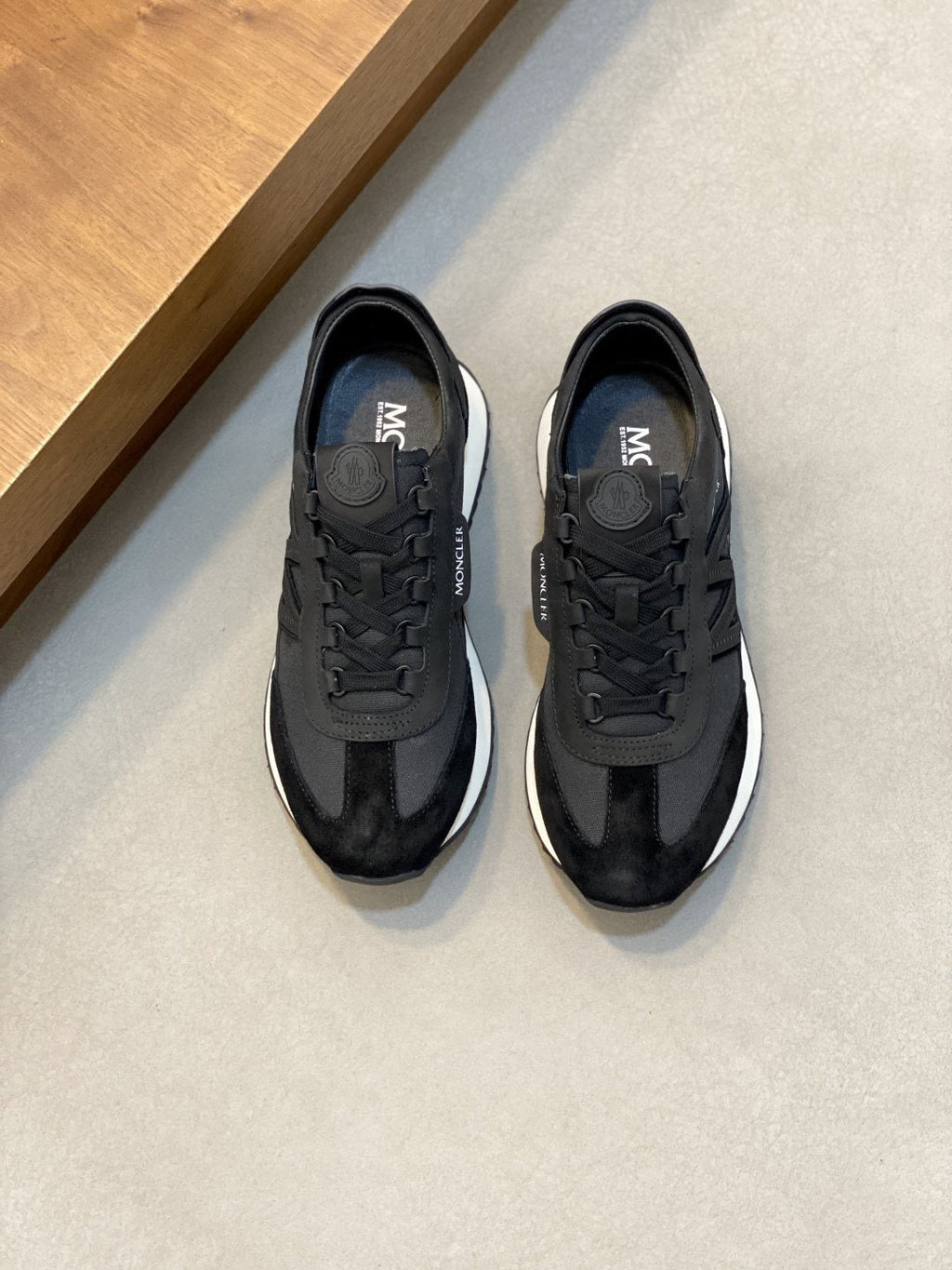 Moncler Men's Low-Top Mesh Sneakers — front