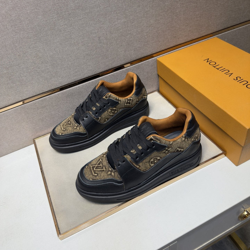 Louis Vuitton Panel Low-Top Sneakers — front