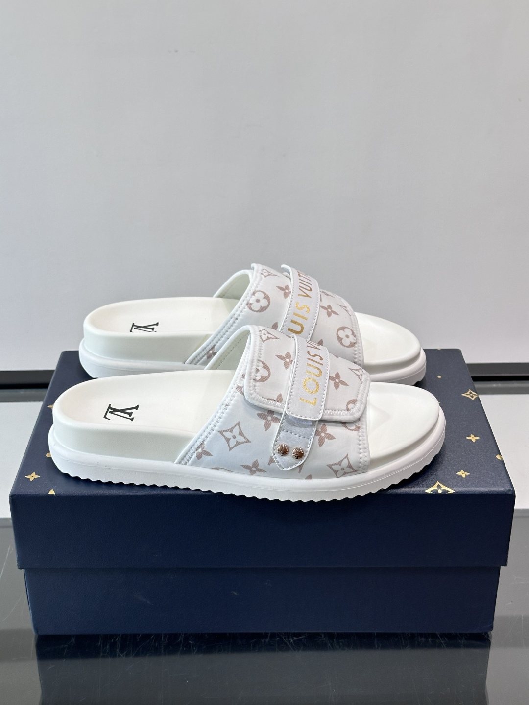 Louis Vuitton Two-Strap Slide Sandals — side