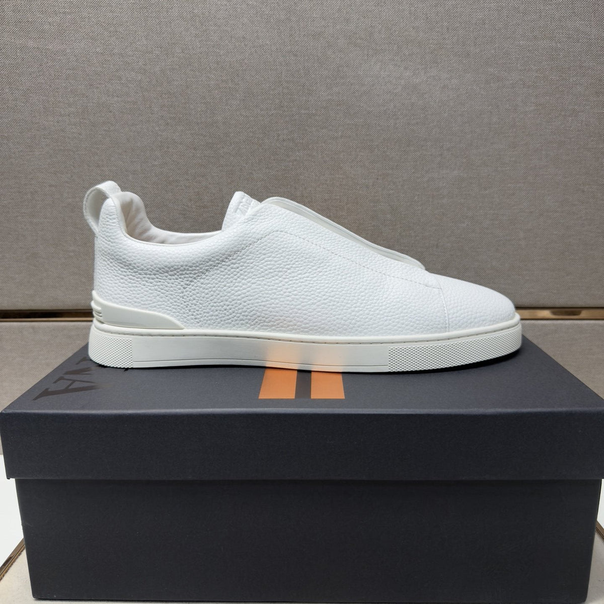 ZEGNA Textured Low-Top Sneakers — side