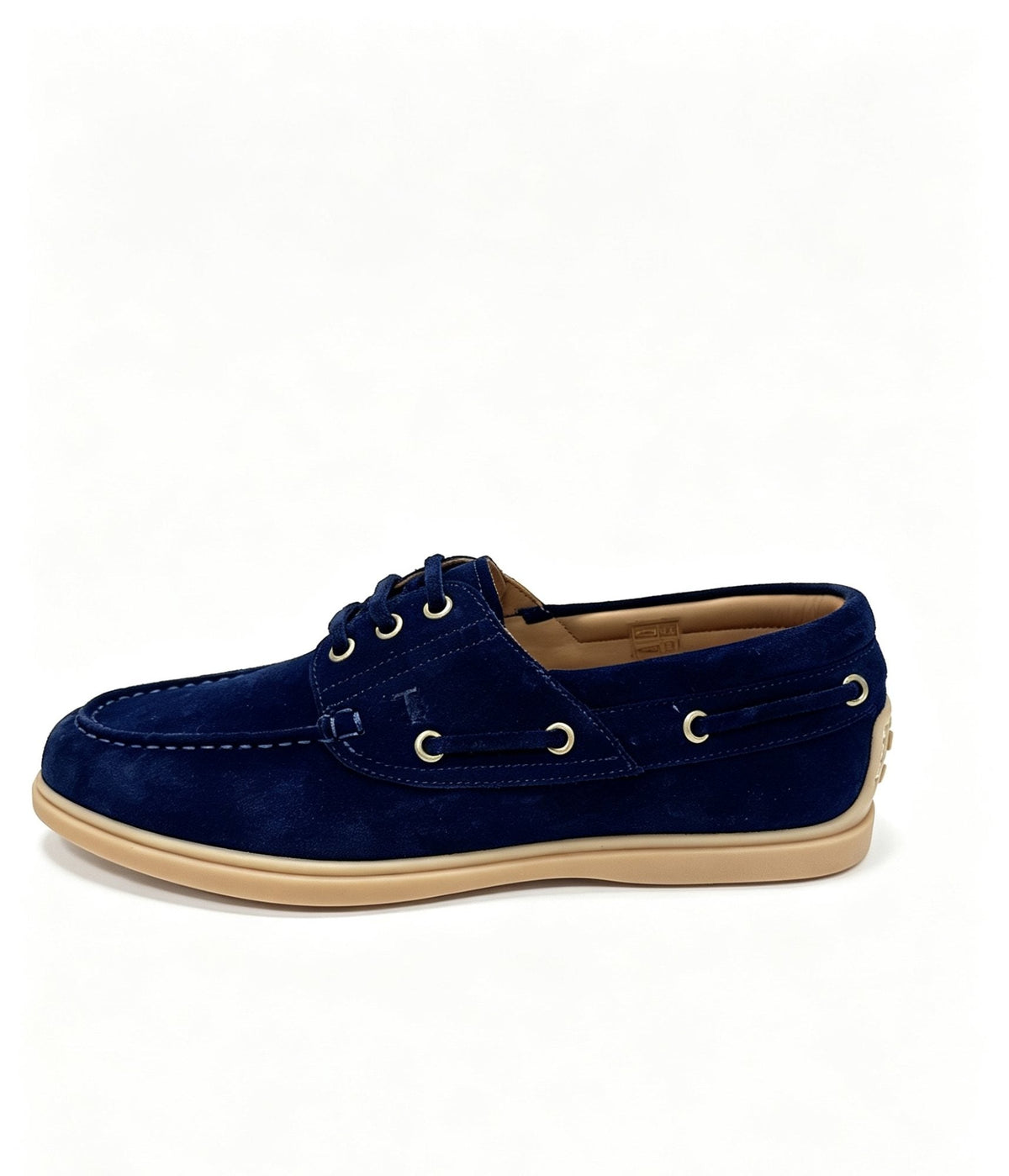 Tod's Navy Blue Boat Shoes — hero