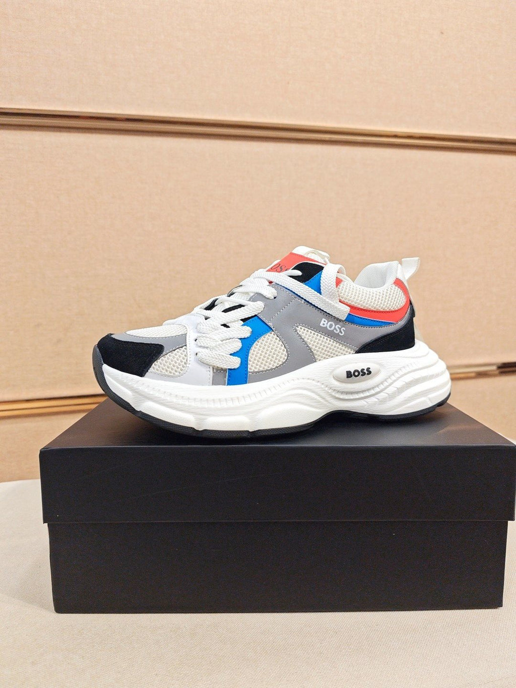 Hugo Boss Mesh Panel Sneakers — side