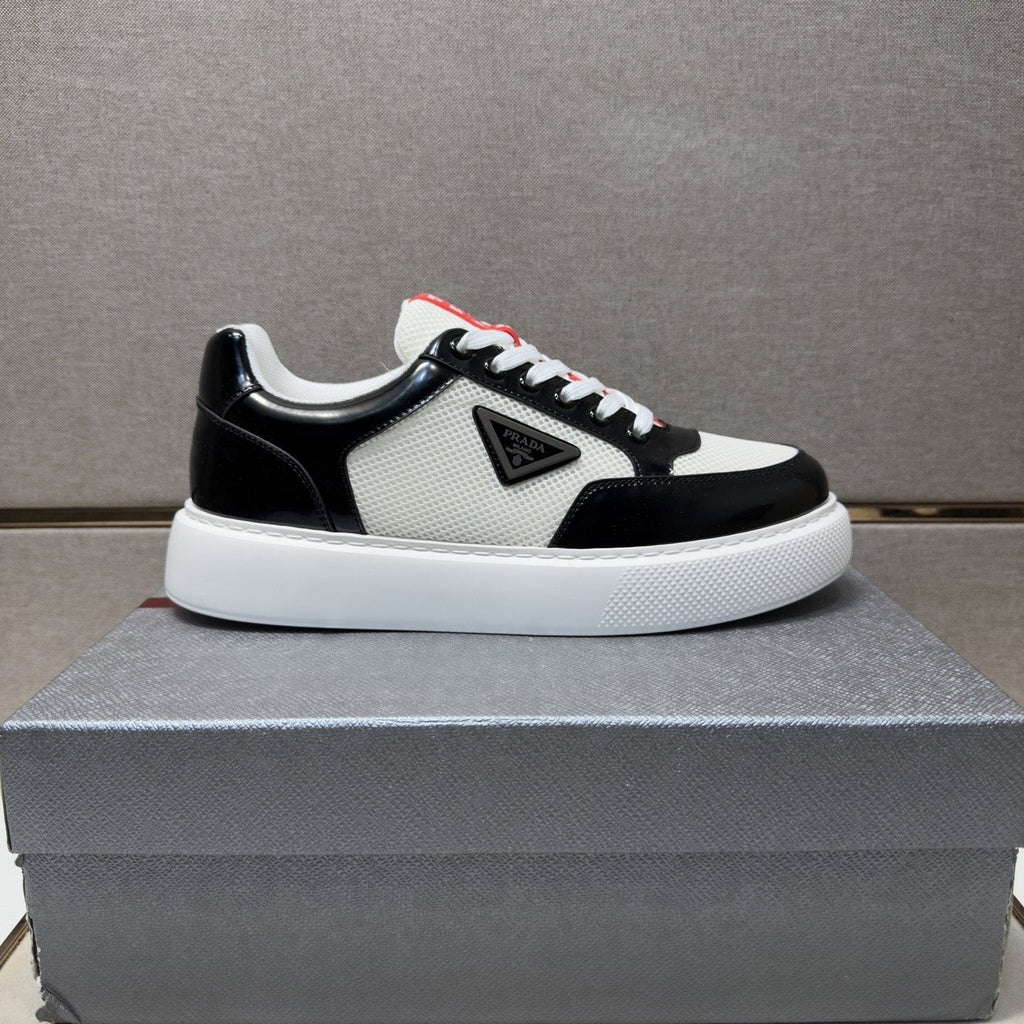 Prada Mesh Panel Low-Top Sneakers — front