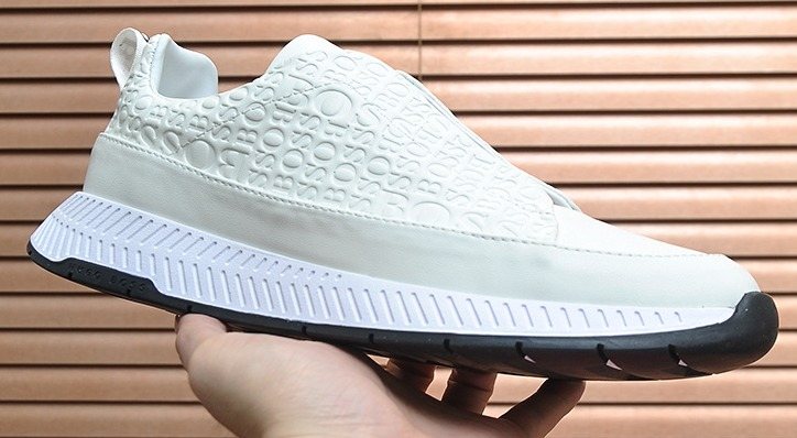 Hugo Boss Textured Low-Top Sneakers — front