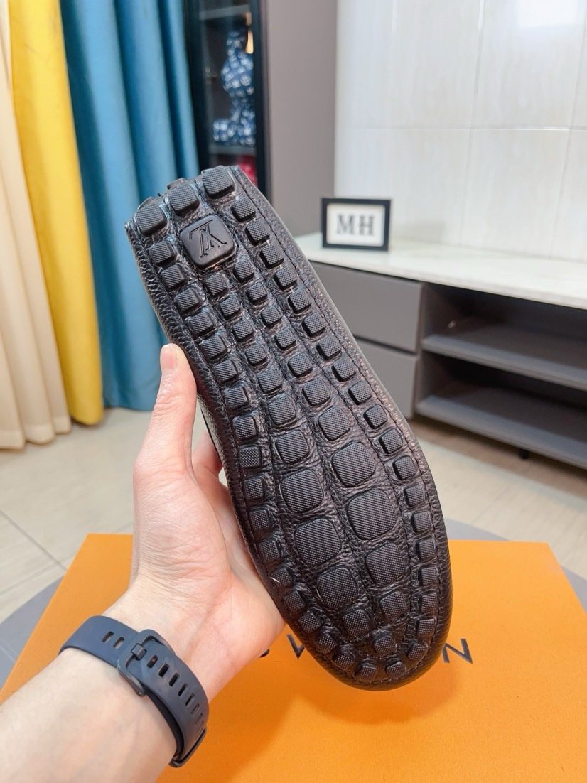 Louis Vuitton Lace-Tie Driving Moccasins — back