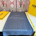 FENDI Fringed Geometric Monogram Scarf — hero
