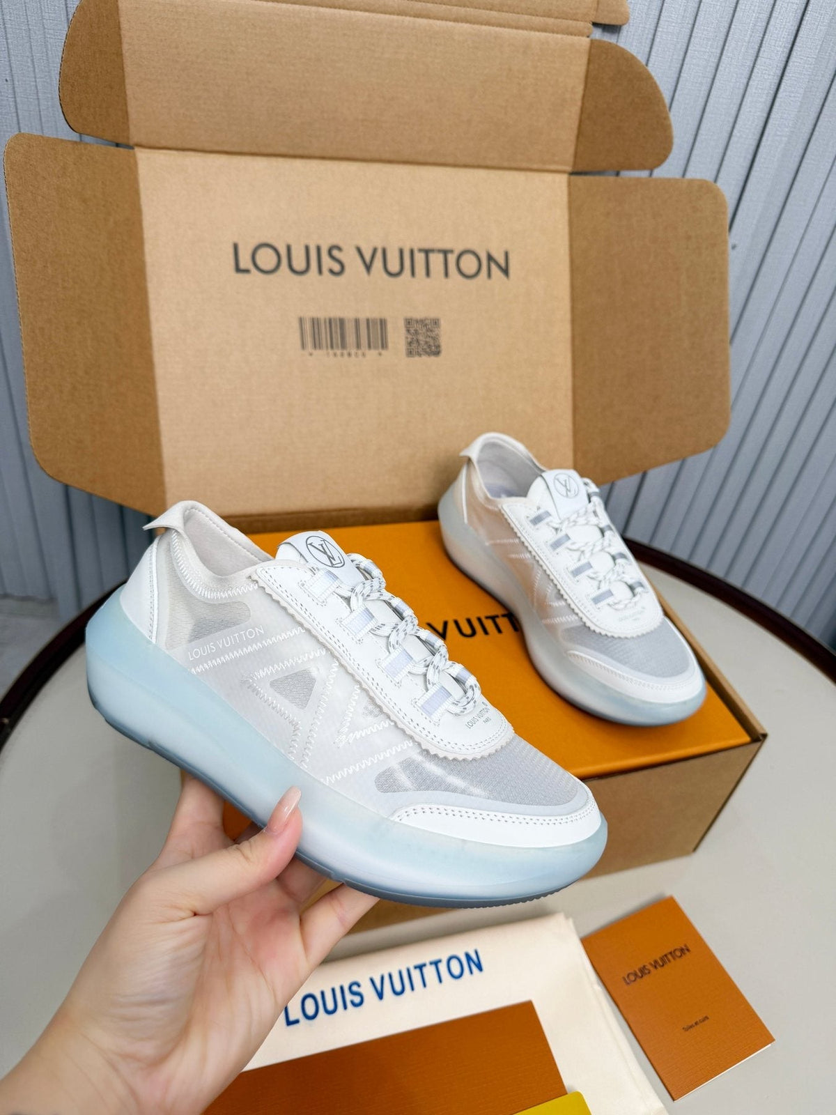Louis Vuitton Sprint Mesh Sneakers — model