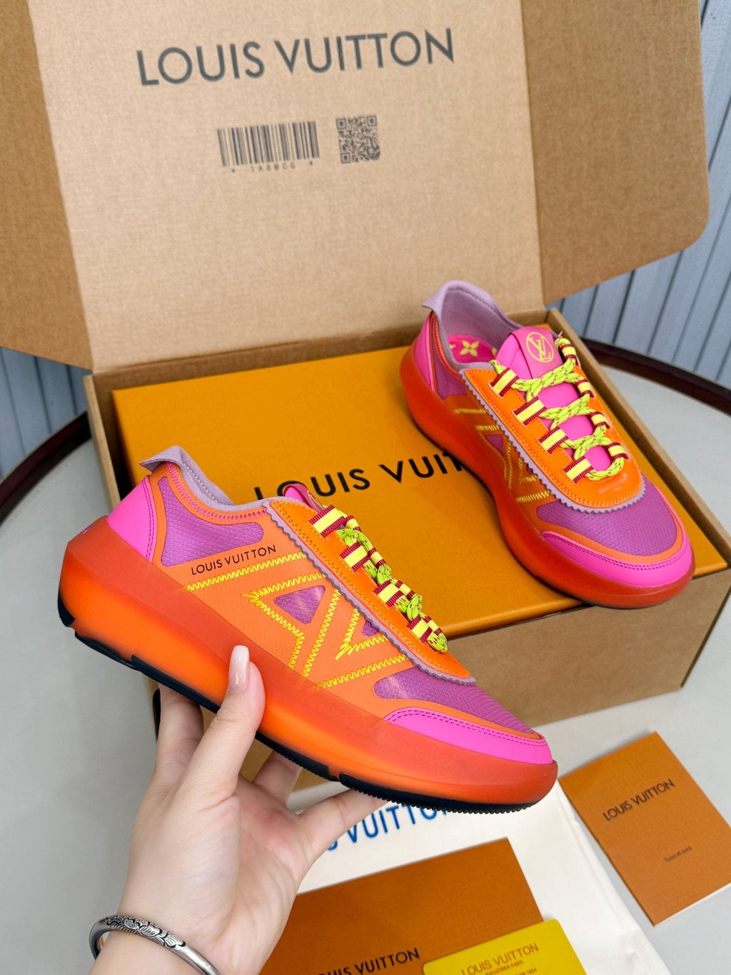Louis Vuitton Sprint Mesh Sneakers — model