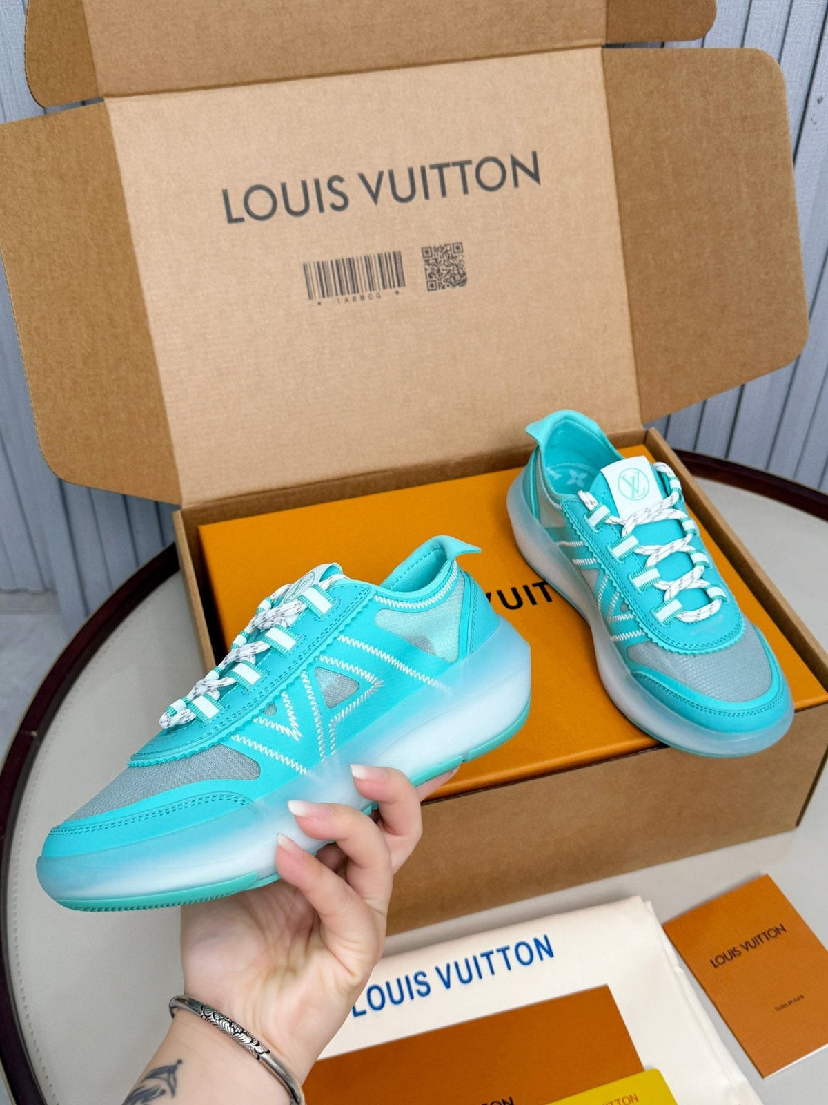 Louis Vuitton Sprint Mesh Sneakers — model
