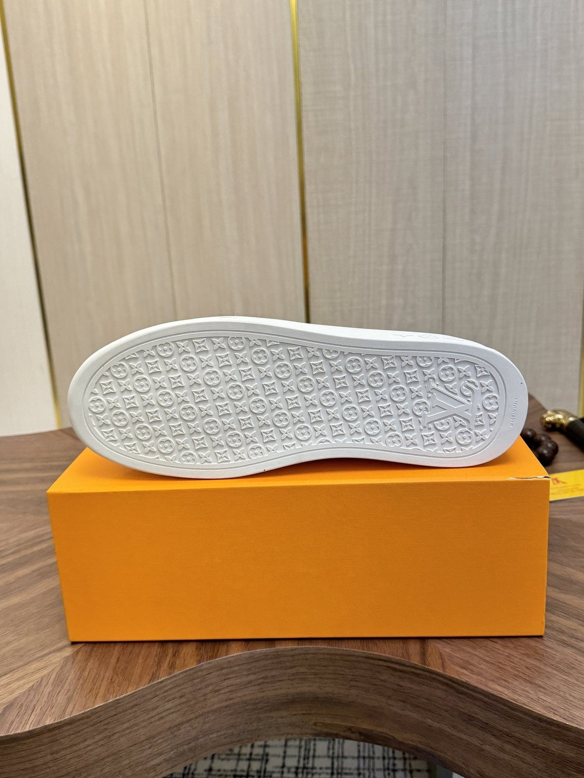 Louis Vuitton Textured Slip-On Sneakers — detail
