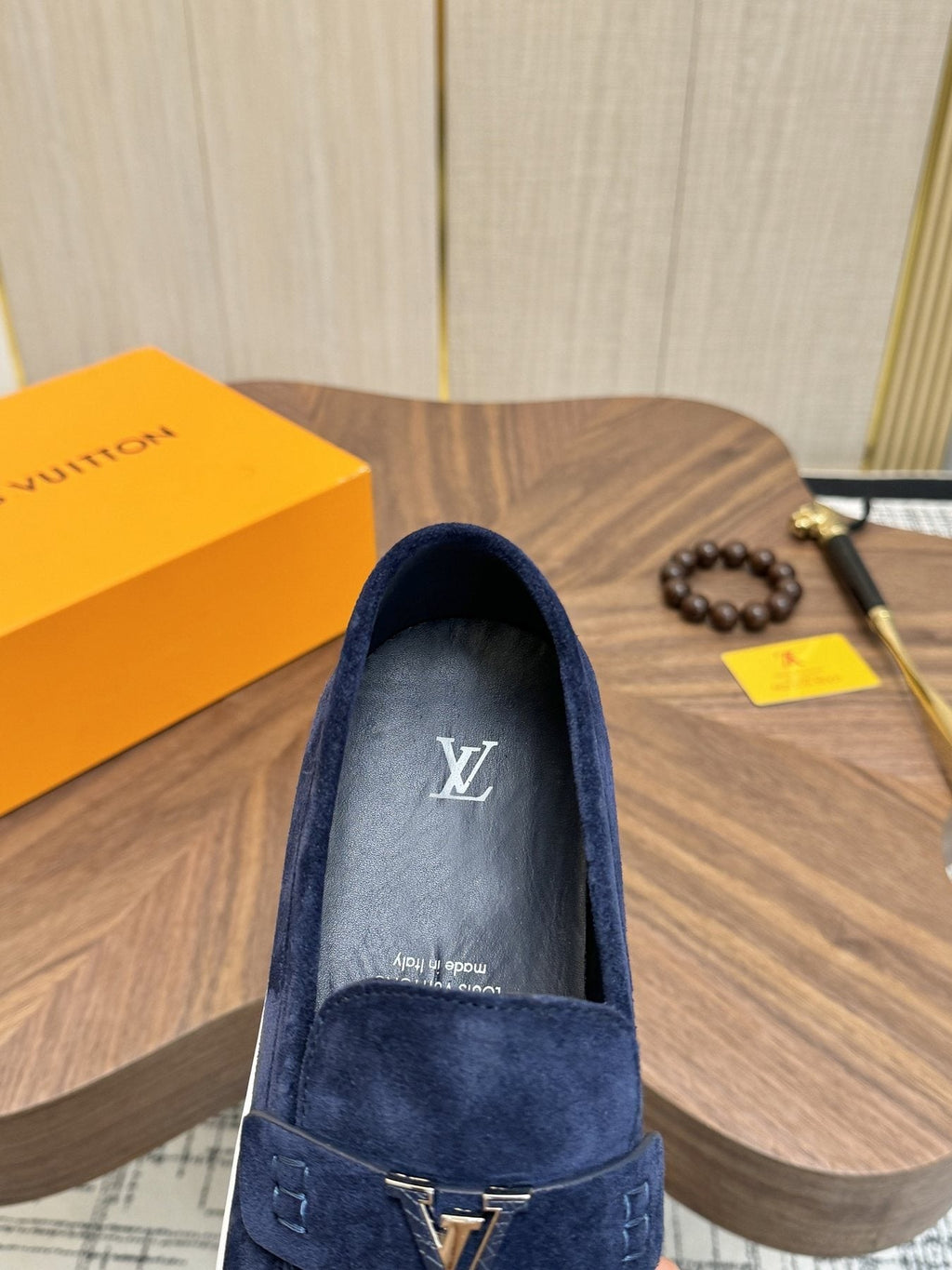 Louis Vuitton Textured Slip-On Sneakers — detail