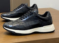 ZILLI Black Textured Low-Top Sneakers — hero