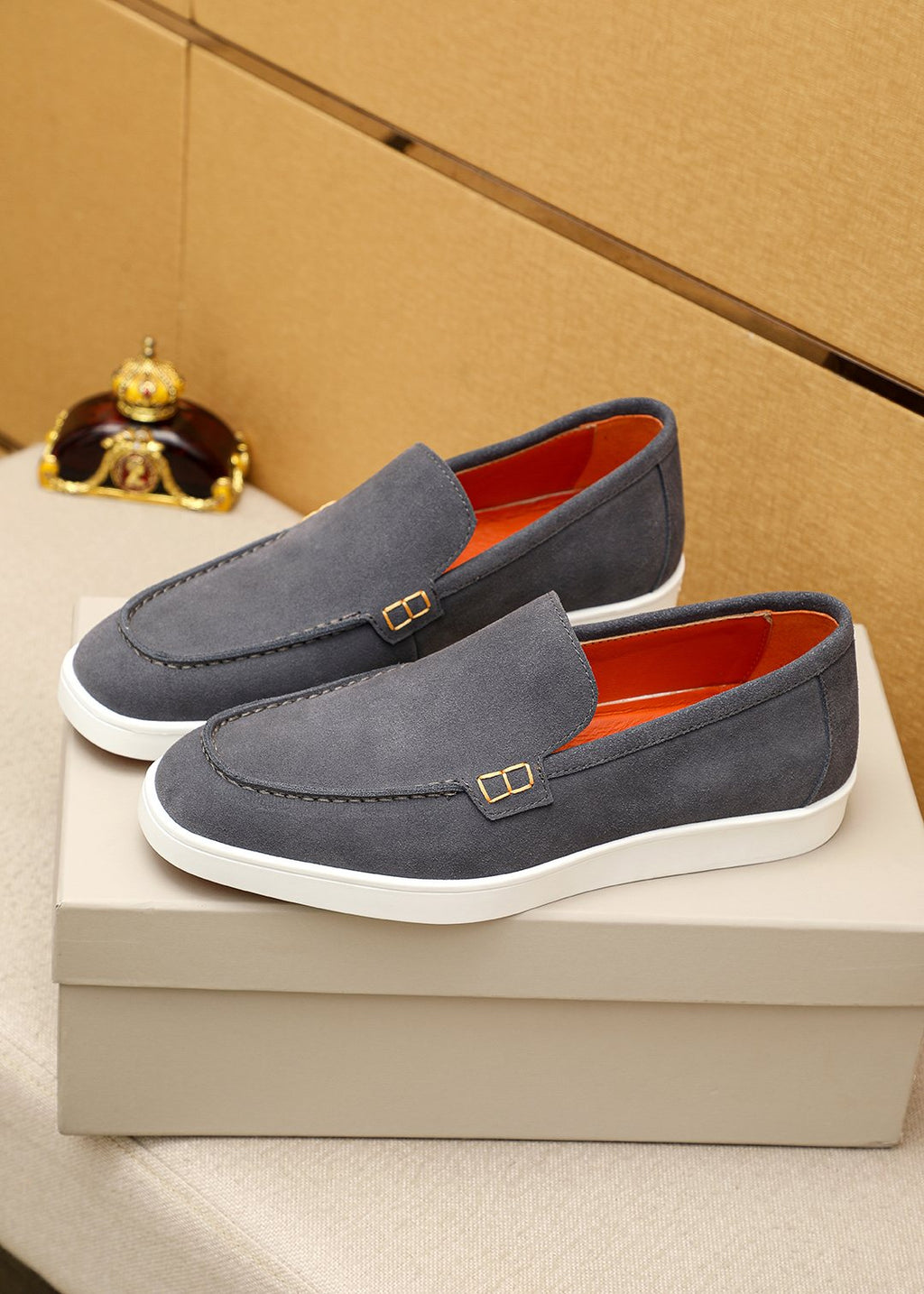 Santoni Moc-Toe Slip-On Shoes — model